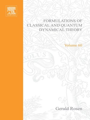 cover image of Formulations of Classical and Quantum Dynamical Theory